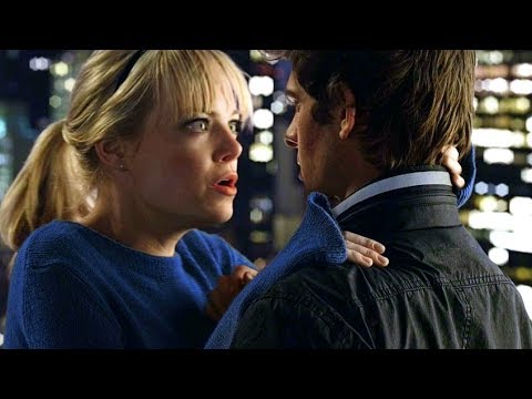 Peter and Gwen - Rooftop Kiss Scene - The Amazing Spider-Man (2012) Movie CLIP HD