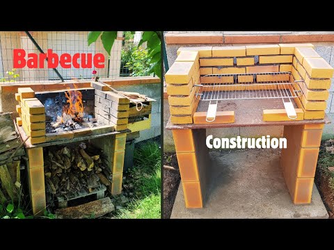 Construire un BARBECUE en BRIQUES réfractaires - facile et rapide - Tutoriel et suivi travaux