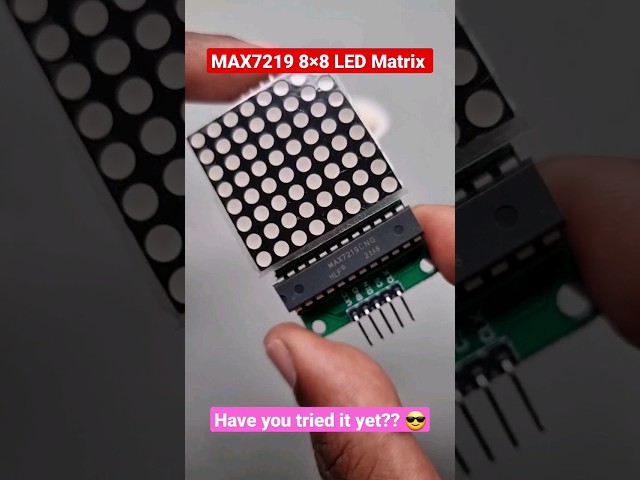 Vídeo relacionado con Hailege 3pcs 8x8 Dot Matrix LED Display Module 5V MCU Control 7219 8x8 LED Dot Matrix DIY Kit