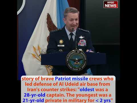 Patriot missile crews to Iran's strikes: oldest 28-yr-old captain, youngest 21-yr-old private 2 yrs