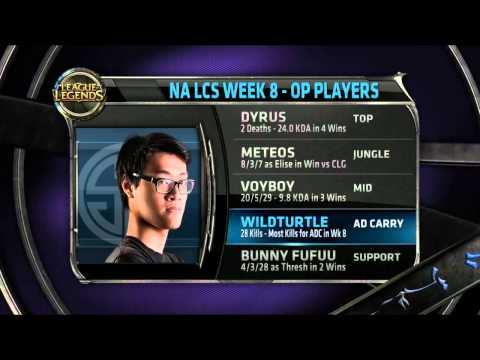 S4 NA LCS Spring Split 2014 Super Week 8 - overall MVP and 5 OP Players announcement!