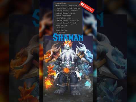 TRANSMOGS - Shaman "Ice and Fire" #worldofwarcraft #transmogs #warwithin