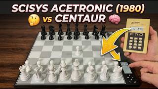 Scisys Acetronic Electronic Chess from 1980 vs DGT Centaur ⚫ Gadgetify