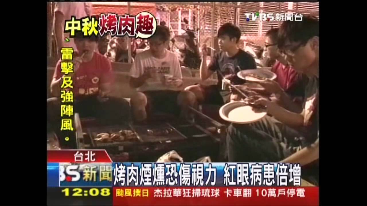 烤肉煙燻恐傷視力　紅眼病患倍增