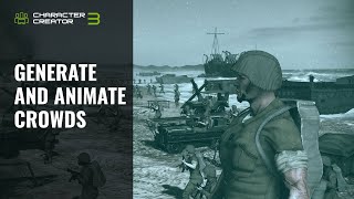 Character Creator 3 &amp; iClone Tutorial - Generate and Animate Crowds - by Adolf Navarro