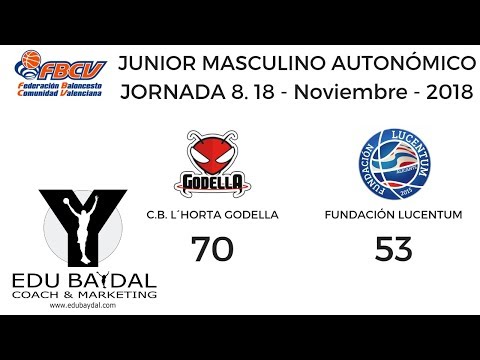 CLUB BASQUET L´HORTA GODELLA - FUNDACION LUCENTUM BALONCESTO ALICANTE. JUNIOR AUTONOMICO