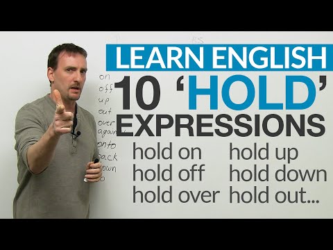Phrasal verbs with HOLD