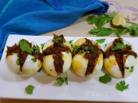 Stuffed Masala eggs | Bharleli Andi | How to make stuffed eggs