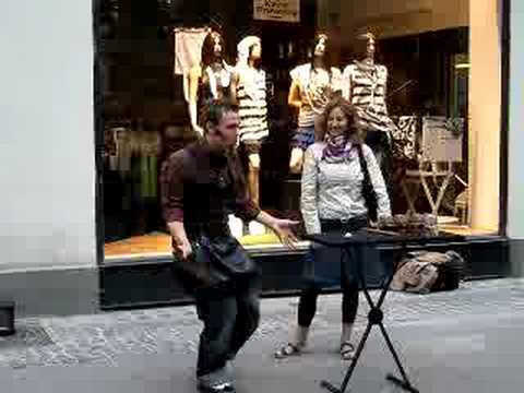 Charlie Caper in the streets of Copenhagen