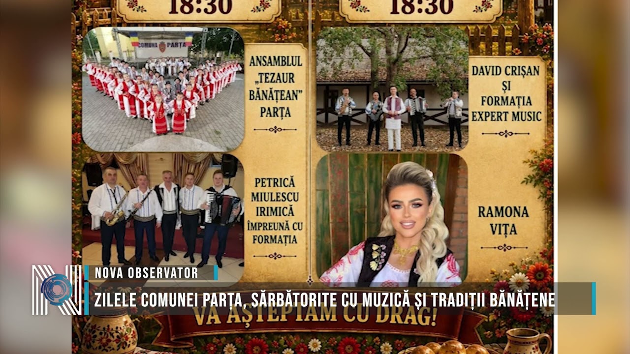 Zilele Comunei Parța, sărbătorite cu muzică și tradiții bănățene