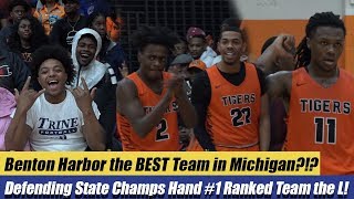 Benton Harbor the BEST Team in Michigan?!? Defending State Champs Hands #1 Ranked River Rouge the L!