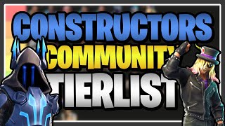 My Community Ranked EVERY CONSTRUCTOR in Fortnite Save the World! (Constructor Stream Tier List)
