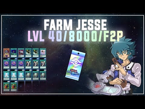 [Yu-Gi-Oh! Duel Links] How to Farm Jesse Anderson Level 40 | F2P 8000 Points