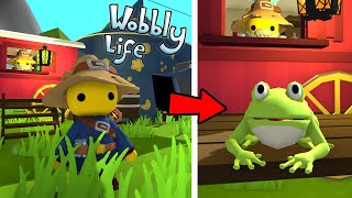 Getting a Wizard Costume and Turning into a Jumping Frog in Wobbly Life Wizard Update!