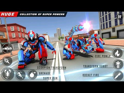 Scorpion Robot Transformig : Robot Shooting Android Gameplay