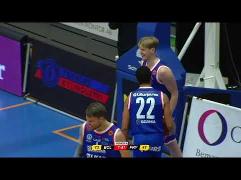 Mobilaris play of the game vs. Fryshuset Basket: Atle Mellquist & Elias Ekdahl Reinings första poäng