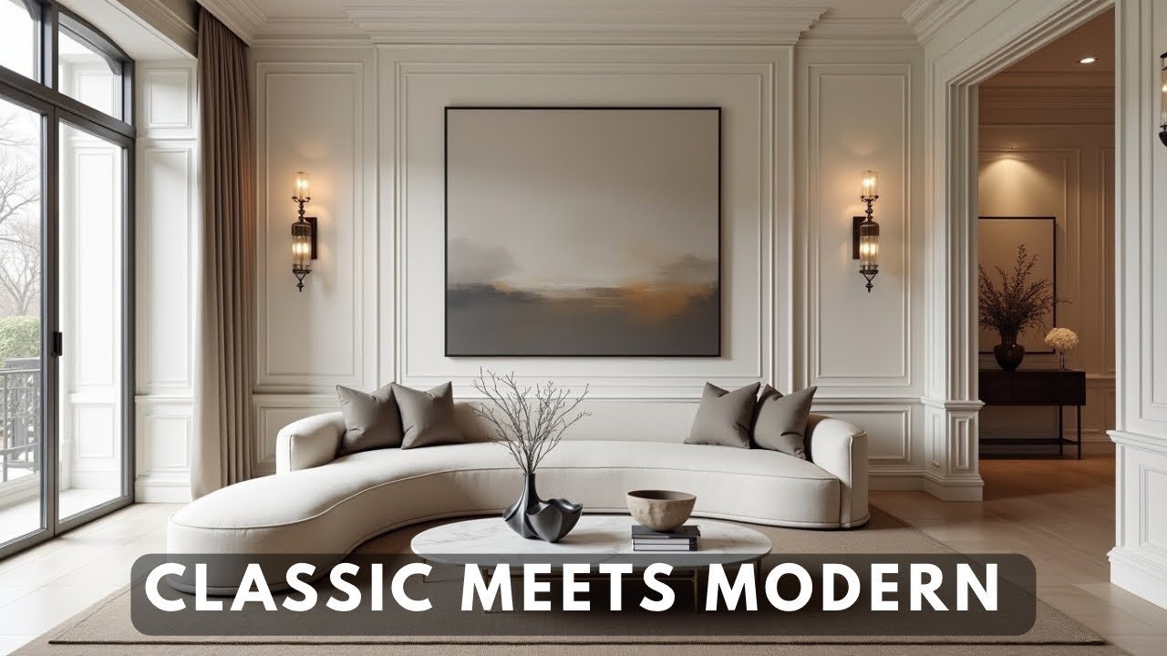 Classic Meets Modern Interiors | Timeless Design That Blends Elegance and Modern Simplicity