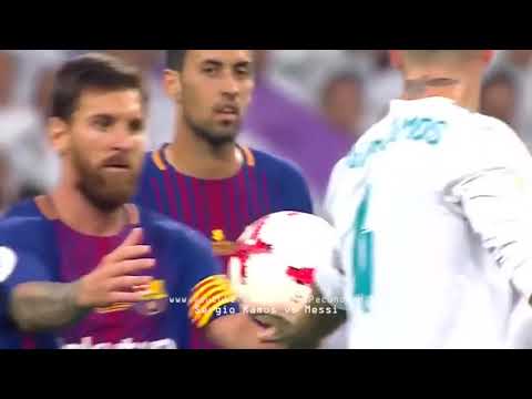 KARMA Sergio Ramos vs Messi lempar bola, dibalas oleh Girona FC