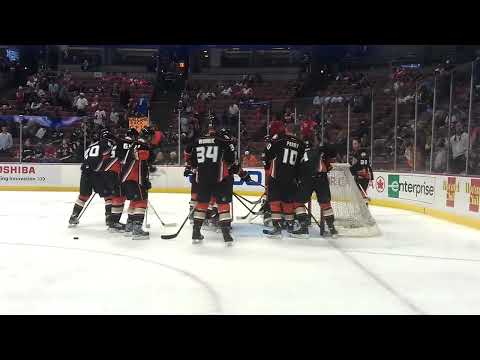 Anaheim Ducks Warm Up (March 22, 2013) Detroit Redwings