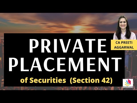 Private Placement |Company Law