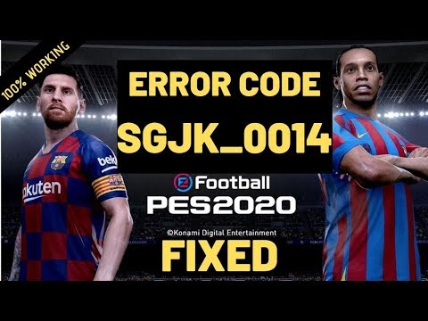 PES 2020 SGJK_0014 Error Code FIXED| Live Update Error Fix! |100% Working|
