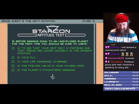 APTITUDE TEST? UH OH... | Space Quest 5: Roger Wilco - The Next Mutation first playthrough