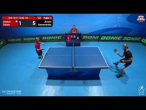 08:00 Oleksii Zaiets 1 - 3 Artem Semenenko West 1 WIN CUP 23.11.2022 | TABLE TENNIS WINCUP