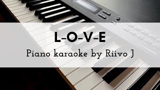 Nat King Cole - L-O-V-E (Piano Karaoke Instrumental)