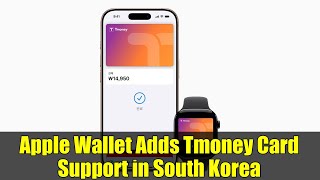 Apple Wallet Adds Tmoney Card Support in South Korea | Easy Public Transport Payments