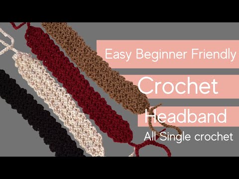 Easy Beginner Crochet Headband | Single Crochet Tutorial