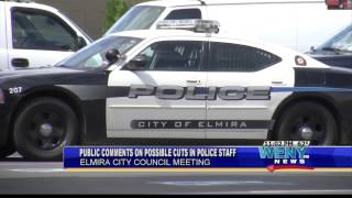 ELMIRA RESIDENTS VOICE CONCERNS ABOUT POSSIBLE POLICE CUTS