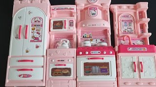 7 minutes satisfying with Unboxing New Model Hello kitty Modern Kitchen (no music)