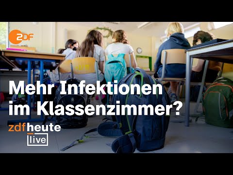 Kürzere Quarantäne - mehr Corona-Fälle in Schulen? | ZDFheute live mit Virologe Schmidt-Chanasit