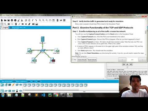 CCNA1 PKT | 9.3.1.2 Packet Tracer Simulation - Exploration of TCP and UDP Communication