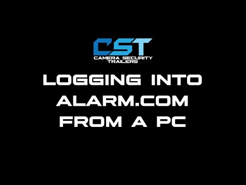 Logging into alarm.com from a PC
