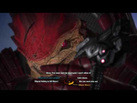 Jenn Mass Effect HD 42 - Wrex Confrantation - Captain Kirrahe's Plan - Virmire A