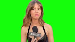 Mia Goth "yeah ummm" green screen
