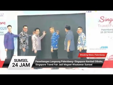 Penerbangan Langsung Palembang–Singapura Kembali Dibuka