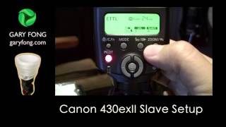 Video thumbnail for Canon 430exII Setup for Remote Slave by The Gary Fong Channel