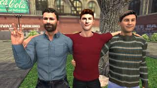 Enter Largeville - Picture Storybook - Male Weight Gain story