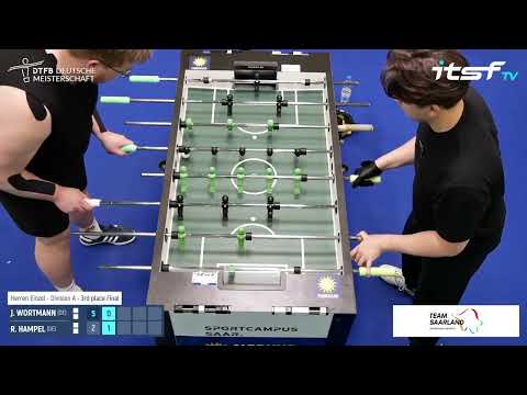 J. Wortmann vs R. Hampel - Herren Einzel - 3rd place Final - DTFB Deutsche Meisterschaft