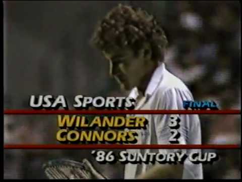 Suntory Cup 1986 Final - Jimmy Connors v Mats Wilander (Outstanding Connors!)