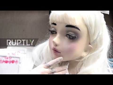 Not quite human, not quite doll... fashion model causes a stir in Tokyo