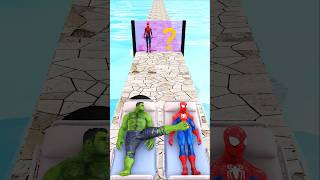Download lagu New Spider-man vs Hulk Run Kiss or Lick Funny Challenge! #spiderman #funny mp3