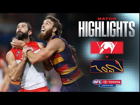 Sydney Swans v Adelaide Highlights | Round 12, 2025 | AFL