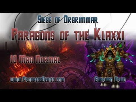 Progress Denied vs Paragons of the Klaxxi Normal - Guardian Tank PoV