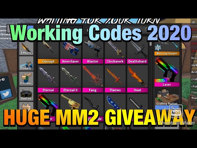 How To Get Free Godlys In Mm2 - codes in murderer mystery 2 roblox 2018