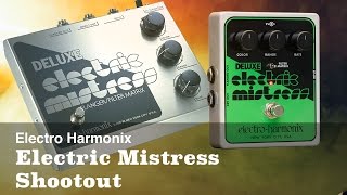 Video thumbnail for Effects & Pedals Arena Corner: Vintage Deluxe Electric Mistress vs. Deluxe Electric Mistress XO by SHY BOYZ