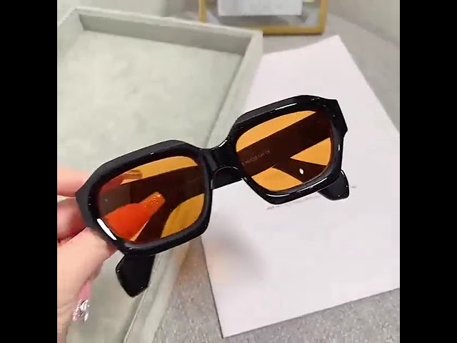 Vídeo relacionado con SHEEN KELLY Gafas de sol polarizadas envolventes para hombre Mujer Gafas de sol estilo gángster vintage Gafas Rave