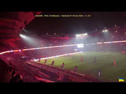 PSG / AS Monaco 07.02.2025 : 4-1 (L1 J21) 2/3 : Entrée des équipes